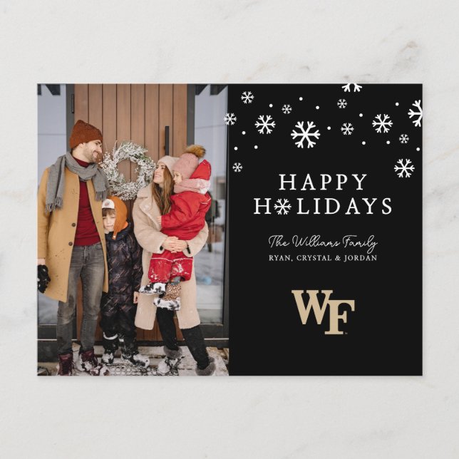 Postal Festiva Universidad de Wake Forest | WF (Anverso)