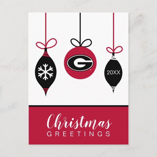 Postal Festiva Universidad del día de fiesta de Georgia el | (Anverso)