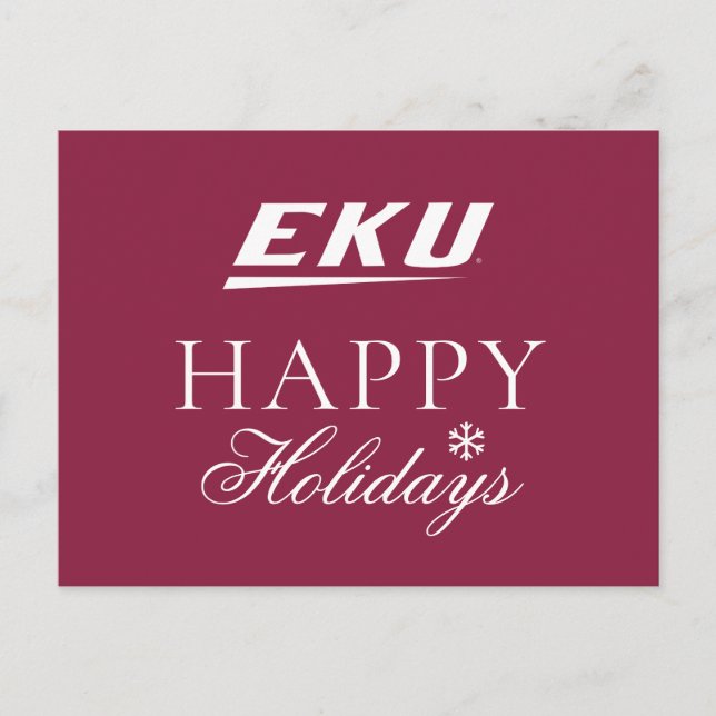 Postal Festiva Universidad del Este de Kentucky | EKU (Anverso)