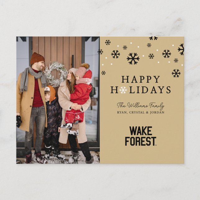 Postal Festiva Universidad Wake Forest | Bosque Wake (Anverso)