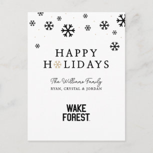 Postal Festiva Universidad Wake Forest   Bosque Wake