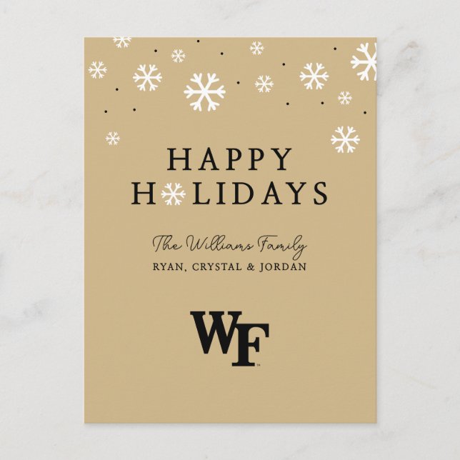 Postal Festiva Universidad Wake Forest | WF (Anverso)