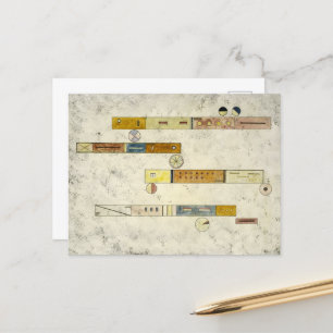 Postal Festiva Uno Después del Otro por Wassily Kandinsky