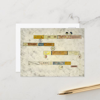 Postal Festiva Uno Después del Otro por Wassily Kandinsky