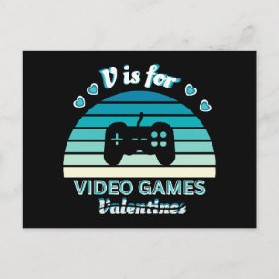 Postal Festiva V por Videojuegos No por San Valentín - Divertido