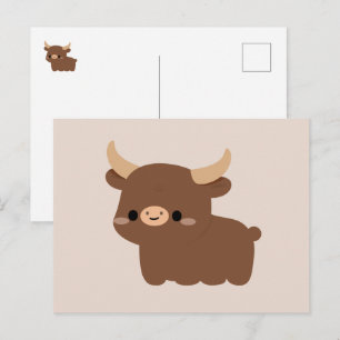 Postal Festiva Vaca Ankole-Watusi