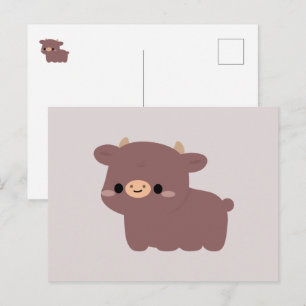 Postal Festiva Vaca de Dexter