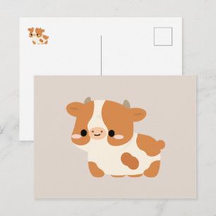 Postal Festiva Vaca de Guernsey