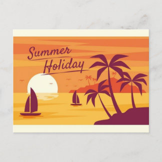 Postal Festiva Vacaciones de verano