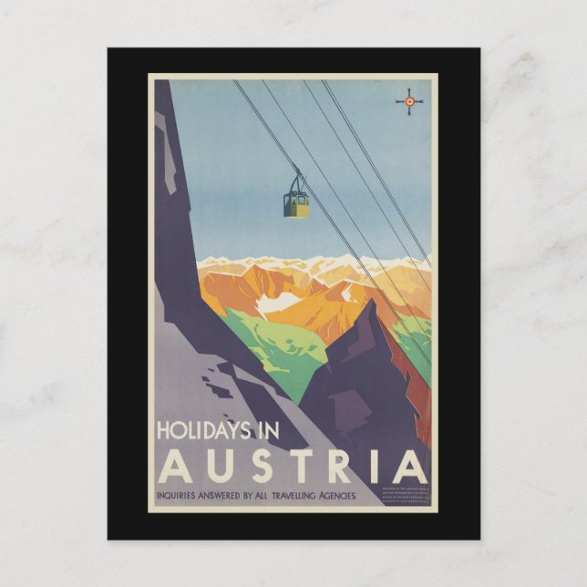 Postal Festiva Vacaciones en Austria (Anverso)