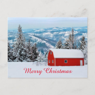 Postal Festiva Vacaciones invernales de los Navidades rusos de ni