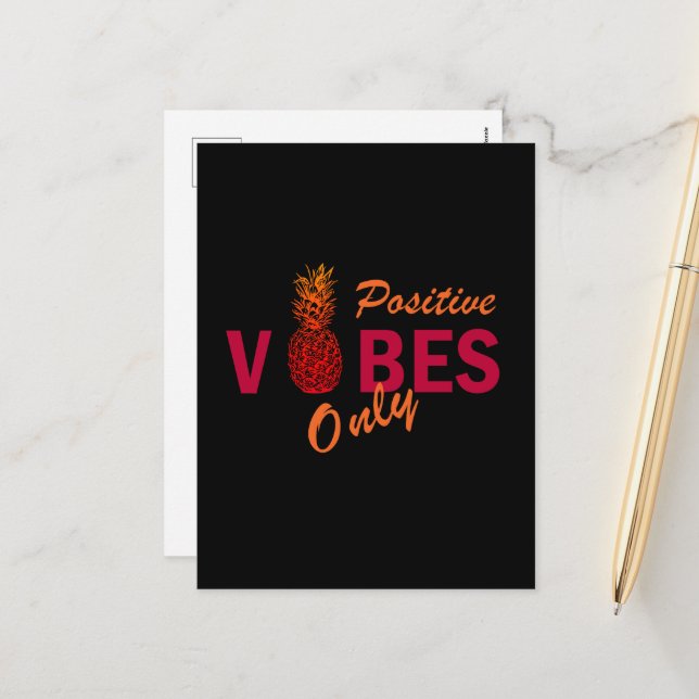 Postal Festiva Vacaciones positivas de verano (Anverso/Reverso In Situ)