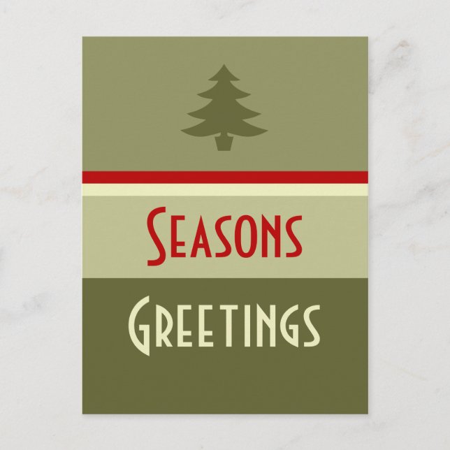 Postal Festiva Vacaciones prósperas (Anverso)