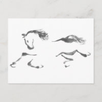 Vagabundo cósmico, año de Sumi-e del caballo