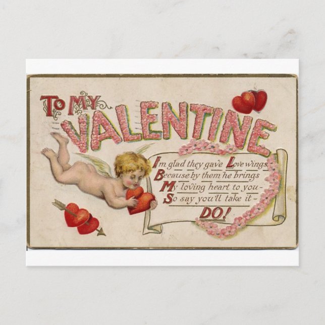 Postal Festiva Valentin (Anverso)
