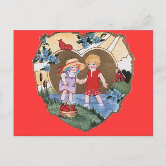 Postal Festiva valentina (Anverso)