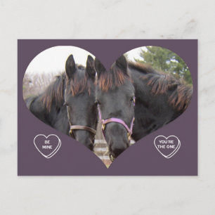 POSTAL FESTIVA VALENTINA DE DOS CABALLOS