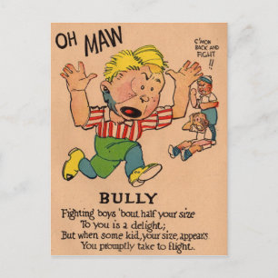 Postal Festiva Valentina vinagre de los años 1930: el Bully