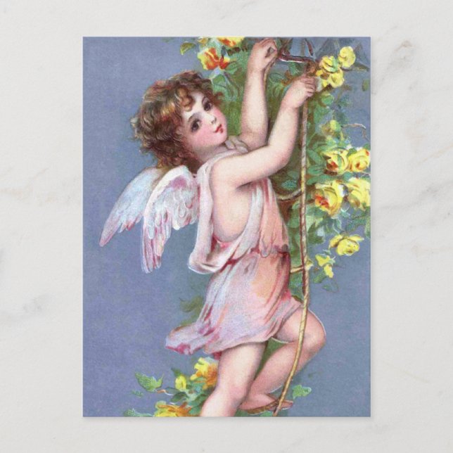 Postal Festiva Valentine Angel (Anverso)