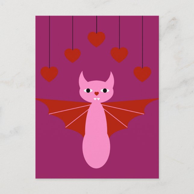Postal Festiva Valentine Bat (Anverso)