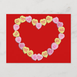 Postal Festiva Valentine Candy Hearts Heart
