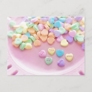 Postal Festiva Valentine Candy Postcard