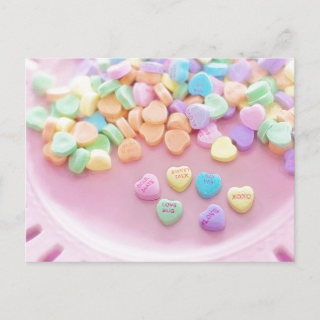 Postal Festiva Valentine Candy Postcard (Anverso)