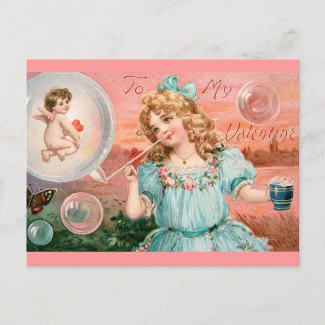 Postal Festiva Valentine Chica (Anverso)