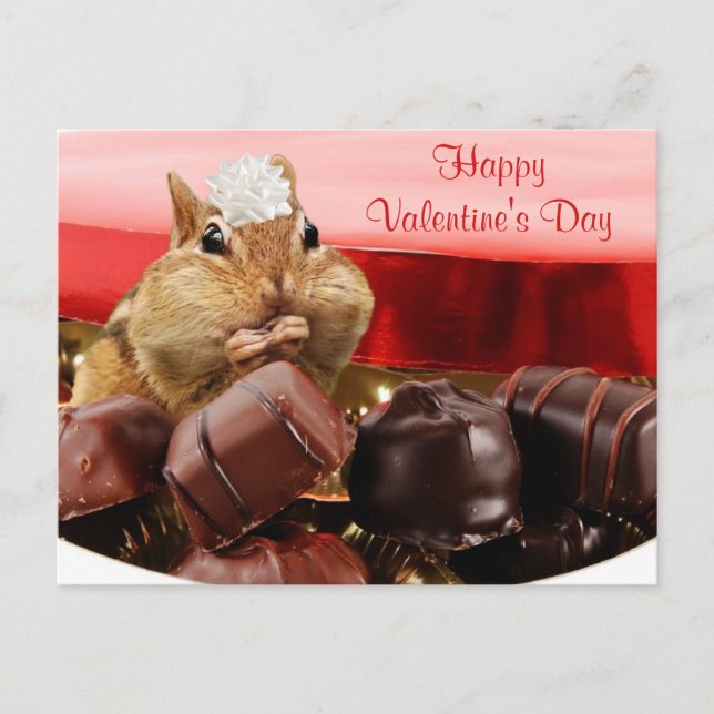 Postal Festiva Valentine Chipmunk (Anverso)