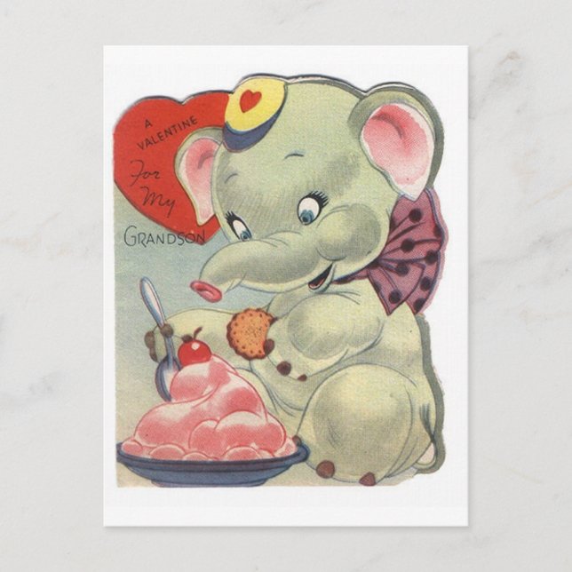 Postal Festiva Valentine Elephant (Anverso)