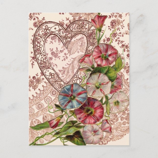 Postal Festiva Valentine Flowers (Anverso)