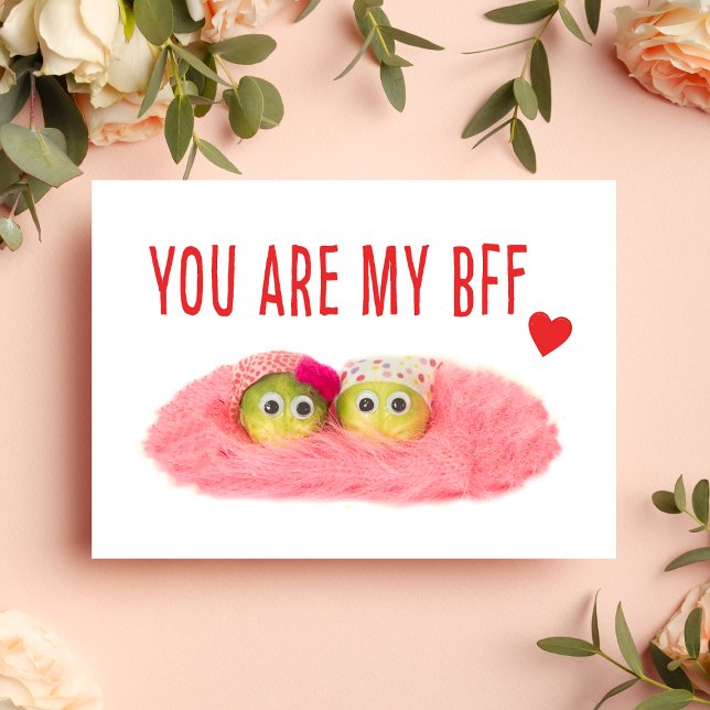 Postal Festiva Valentine for Best Friend - Cute Crafted Veggie (Subido por el creador)
