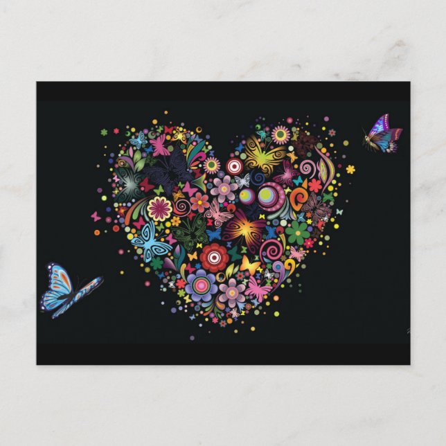 Postal Festiva Valentine Heart (Anverso)