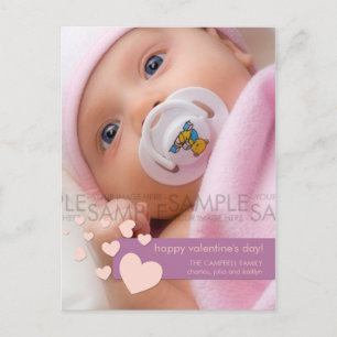 Postal Festiva Valentine Hearts Confetti :: Foto Postcard
