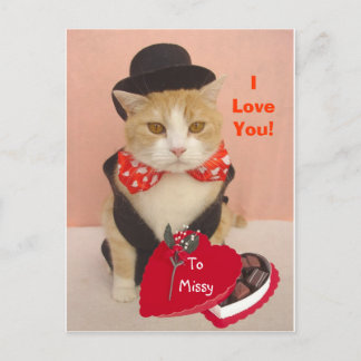 Postal Festiva Valentine Kitty