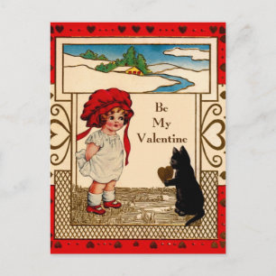 Postal Festiva Valentine Kitty
