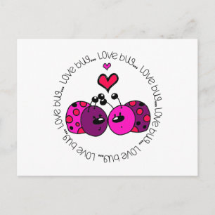 Postal Festiva Valentine Love Bug