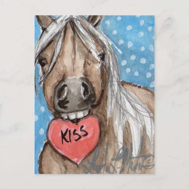 Postal Festiva Valentine Pony Postcard Silver Bay (Anverso)