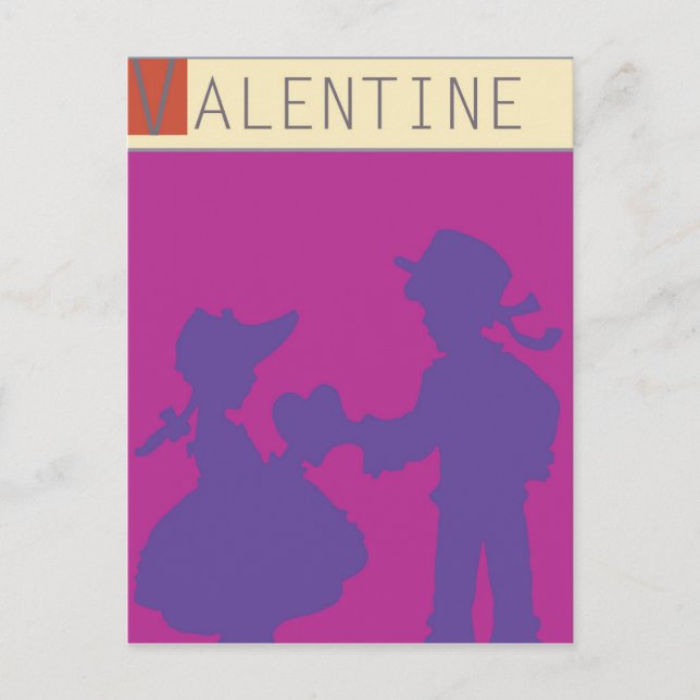 Postal Festiva <Valentine> por el minero de Steve (Anverso)