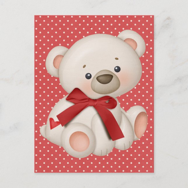 Postal Festiva Valentine teddy (Anverso)