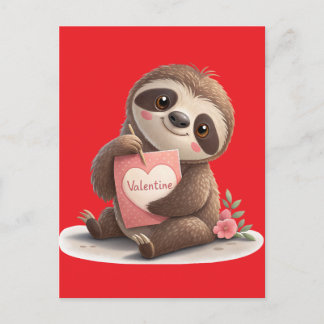 Postal Festiva Valentine's Day Sloth