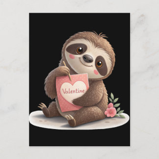 Postal Festiva Valentine's Day Sloth