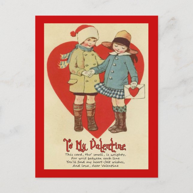 Postal Festiva Valentine's for Kids (Anverso)