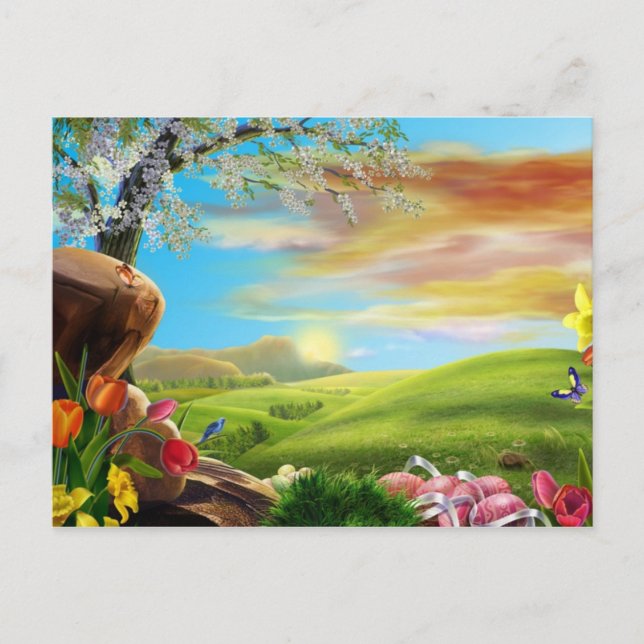 Postal Festiva Valle del Pascua (Anverso)