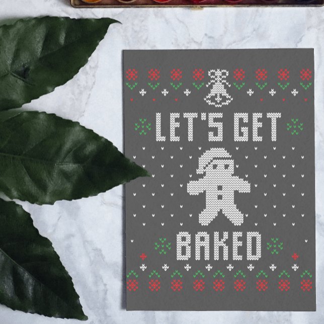 Postal Festiva Vamos a hacer que los Navidades horneados coquetee (Subido por el creador)