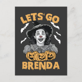 Postal Festiva Vamos Brenda Spooky Halloween Kamala Harris