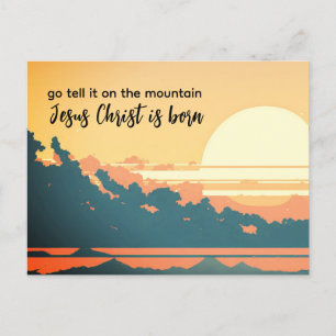 Postal Festiva Vamos Díganlo en la montaña que nació Jesucristo