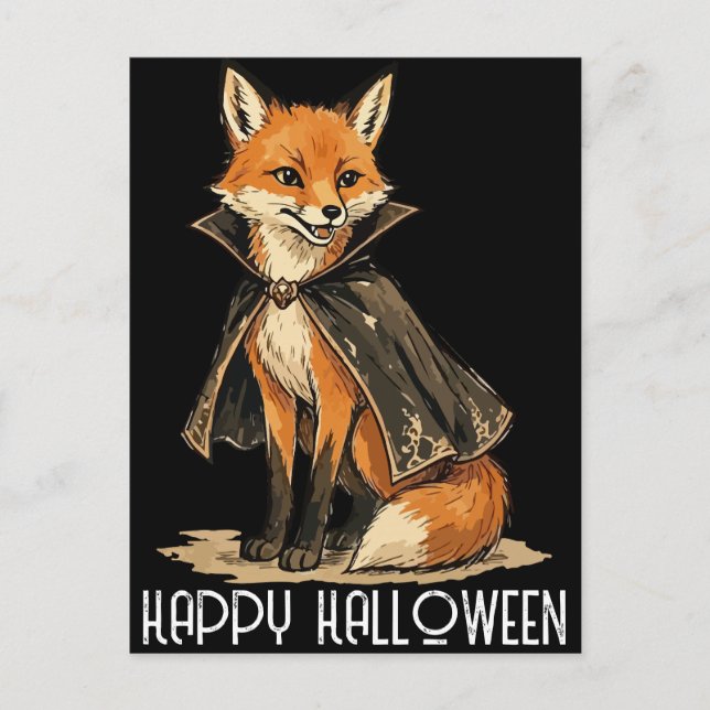 Postal Festiva Vampire Fox (Anverso)