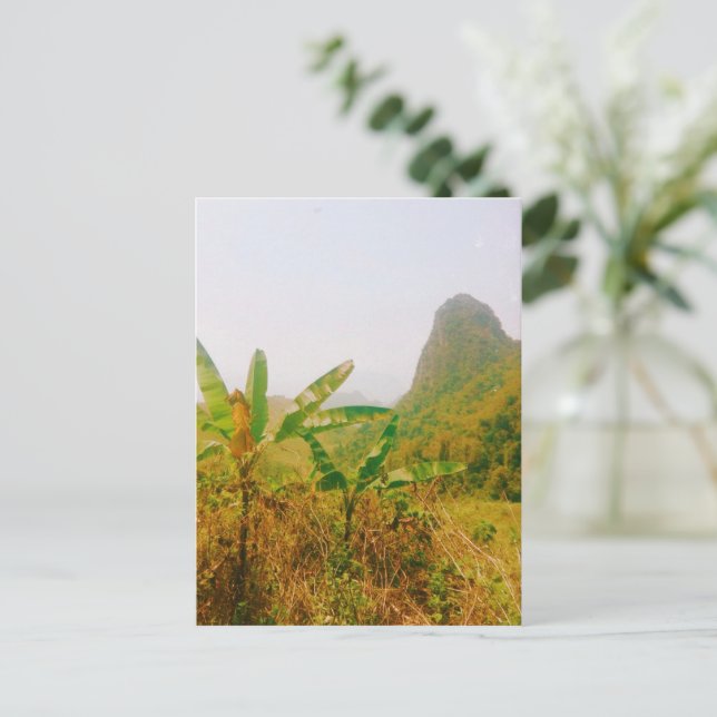 Postal Festiva Vang Vieng Trail - Laos (Anverso de pie)