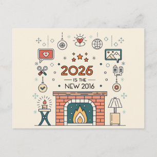 Postal Festiva Vector de Cultura Acogedora 2026 Es El Nuevo 2016